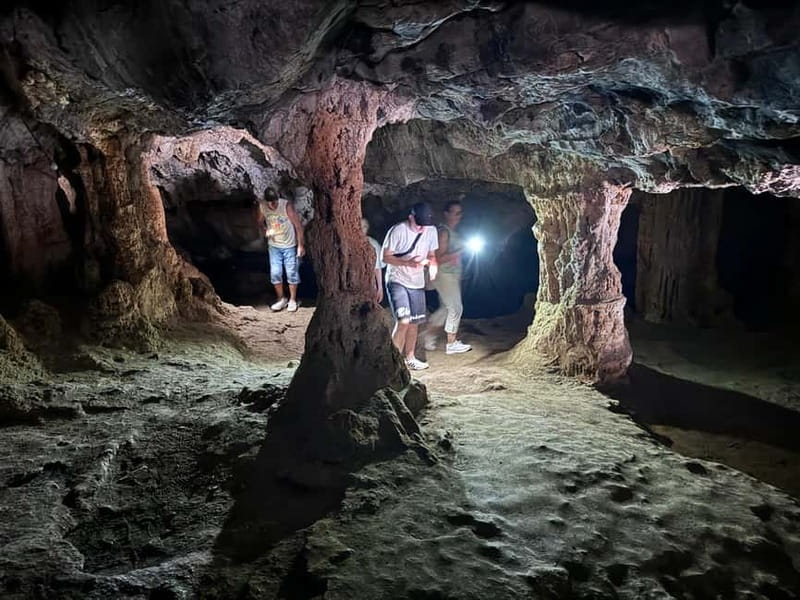 Island Spinalonga, Milatos Cave, Speedboat, OliveTasting - Riding the orange Land Rover through the mountains
