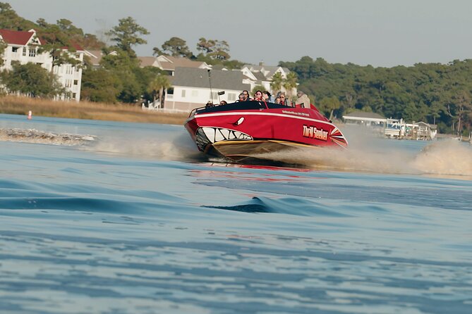 Jet Boat Ride on the Thrillseeker - The quieter waterway section adds local context