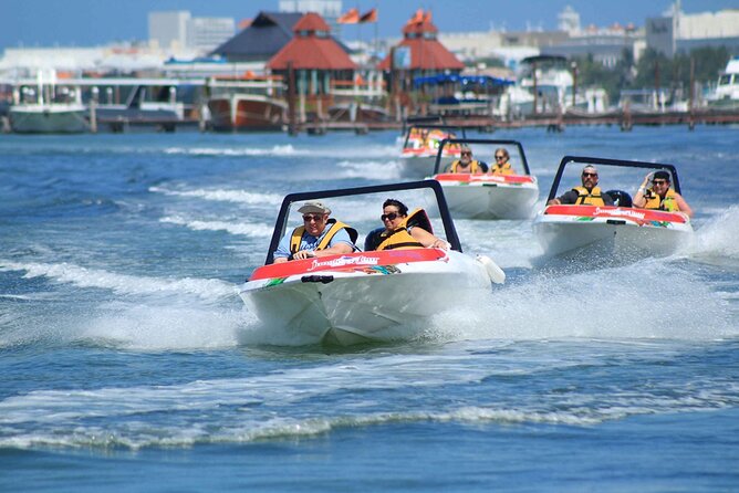 Jungle Adventure Tour in Cancun by Speedboat with Snorkeling - A small group, with shared control