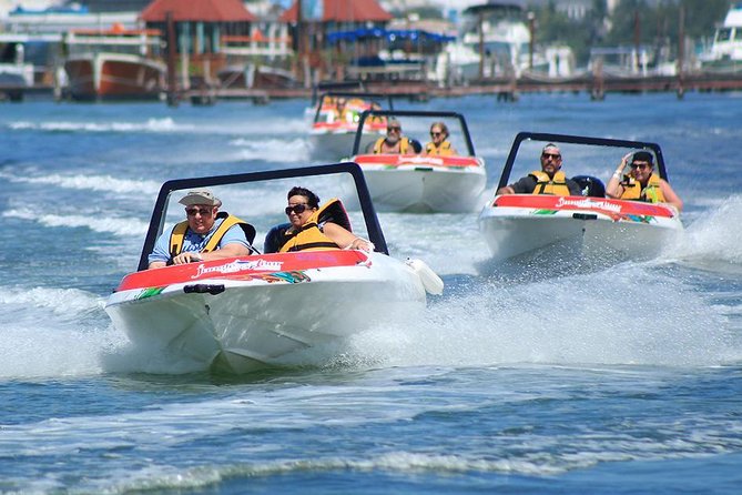 Jungle Tour In Cancun, drive a speedboat through the lagoon with your companion - The mangrove section: around 45 minutes in a different Cancun