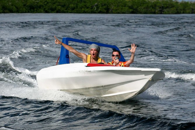 Jungle Tour In Cancun, drive a speedboat through the lagoon with your companion - Punta Nizuc and the meeting of lagoon and sea