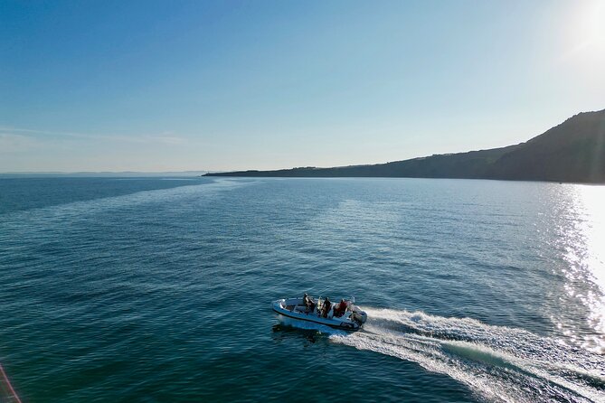 Jurassic Coast Rib Tour - Exmouth - Orcombe Point and the red Triassic cliffs