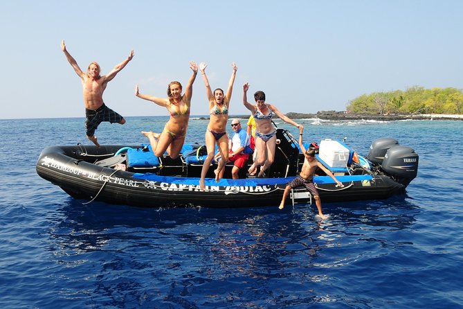 Kealakekua Bay Snorkeling Tour - 4 hour Kona Zodiac Adventure - Racing south along the Kona coast
