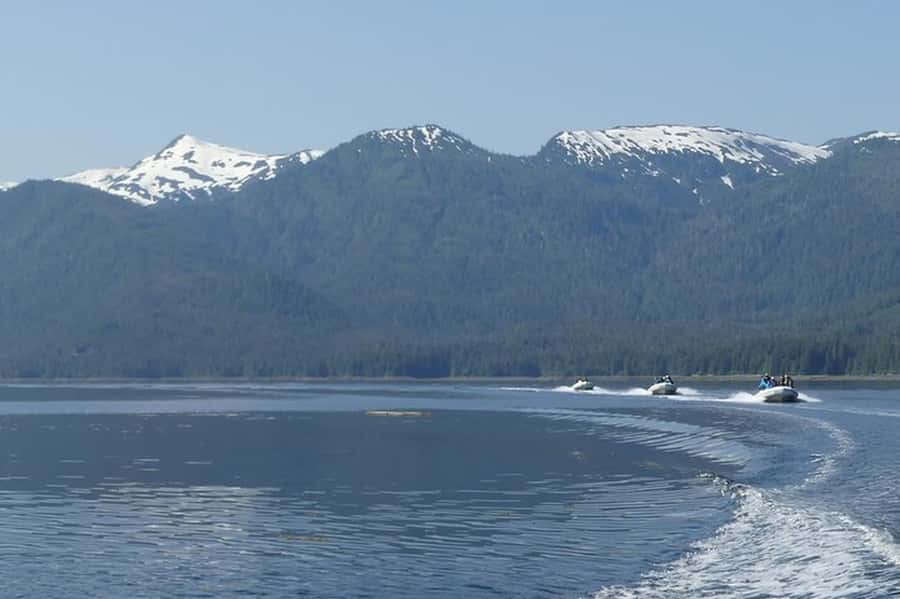 Ketchikan: Scenic Drive & George Inlet Fjords Zodiac Cruise - Getting ready for a four or six-seat Zodiac