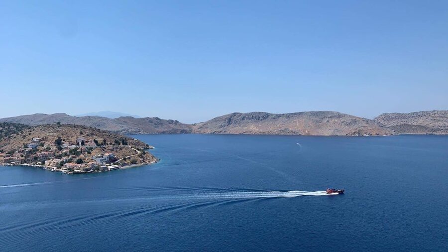 Kiotari, Lardos, Lindos: High Speed Boat Trip to Rhodes Town - The east-coast crossing, from Lindos to Kallithea