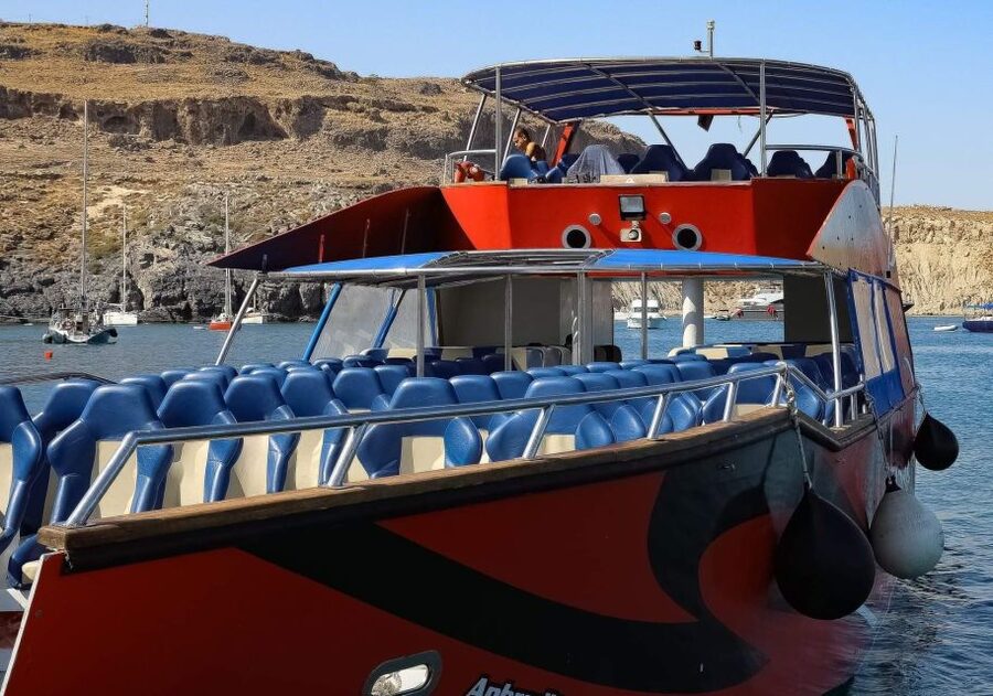 Kiotari, Lardos, Lindos: High Speed Boat Trip to Rhodes Town - The return trip and the long day factor