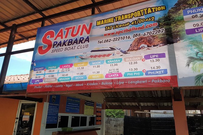 Koh Lipe to Hat Yai Airport by Satun Pakbara Speed Boat and Shared Minivan - Key points to know before you book