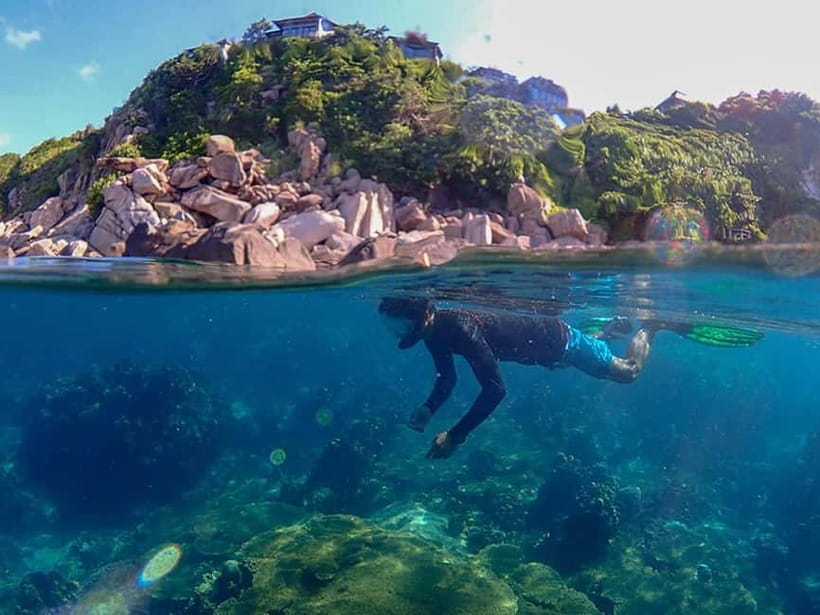 Koh Samui: Koh Tao and Koh Nang Yuan Speedboat Join Tour - The viewpoint and the three-island photograph