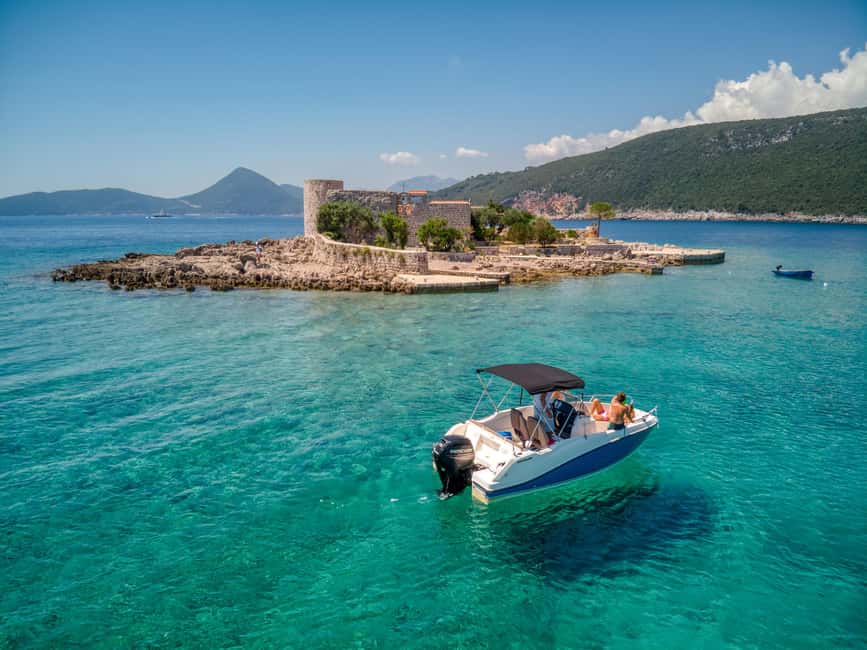 Kotor: Blue cave speedboat tour for a lifetime memories - Inside a former Yugoslav submarine tunnel