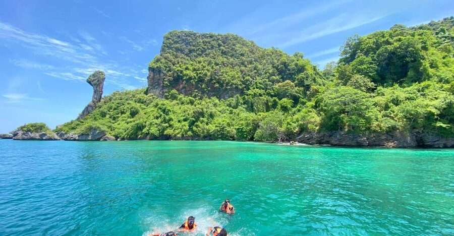 Krabi 4 Island One Day Tour by Speed boat or Longtail boat - Four famous stops from Ao Nang for one modest price