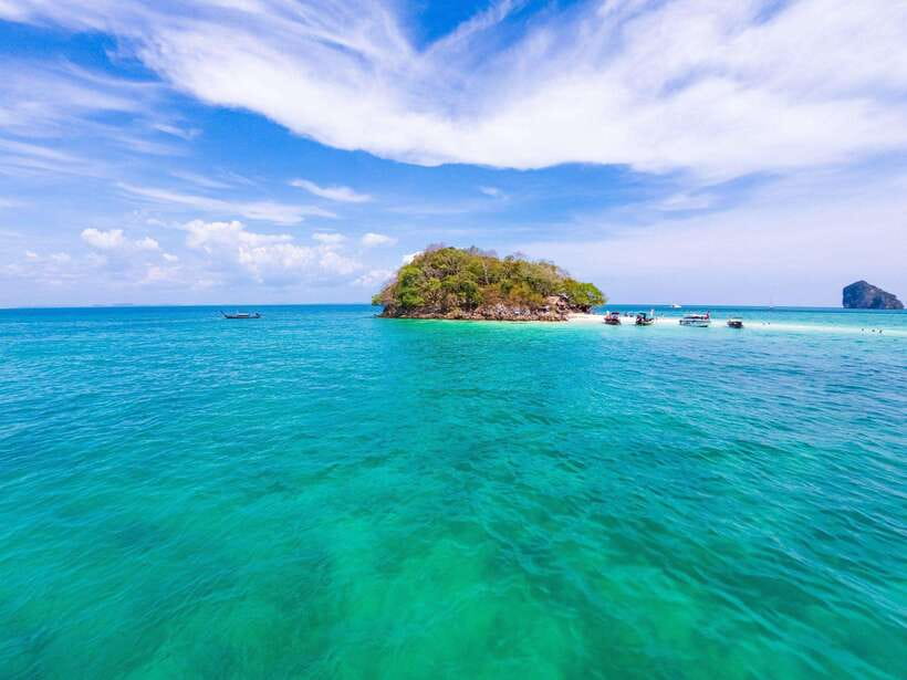 Krabi: 4-Island Speedboat Tour with Lunch - Ko Poda lunch and swimming time