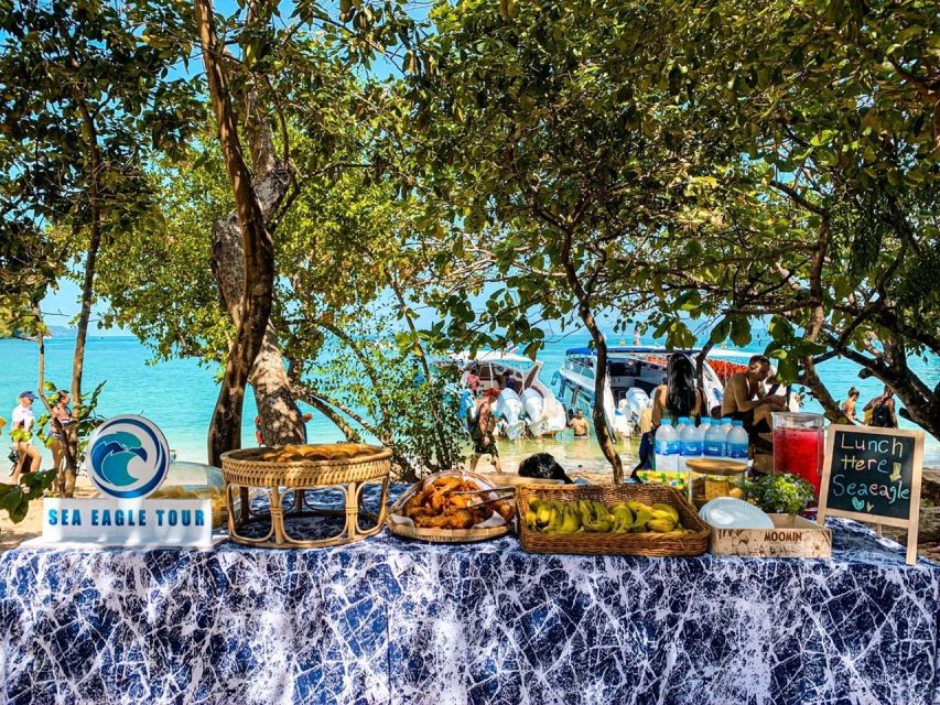 Krabi: Hong Islands Day Trip by Speedboat with Lunch - Lao Lading for snorkeling and sheltered swimming