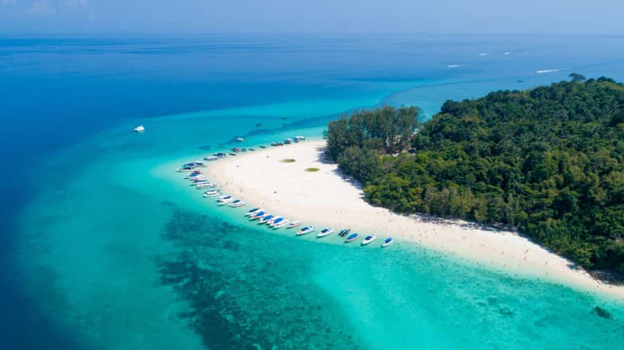Krabi: Phi Phi Early Bird & 4 Island by Speedboat with Lunch - Bamboo Island gives you more beach time