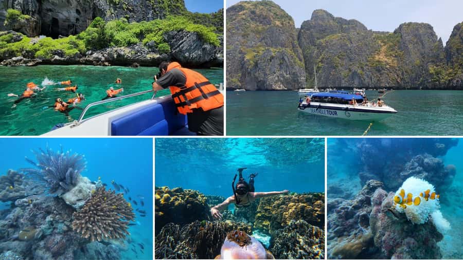 Krabi: Phi Phi Early Bird & 4 Island by Speedboat with Lunch - Food, drinks, and the small touches