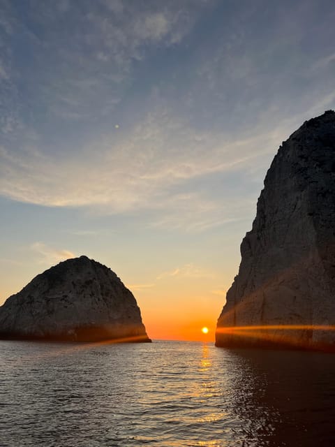Laganas: Myzithres sunset experience with VIP speedboat - Myzithres at sunset is the main event