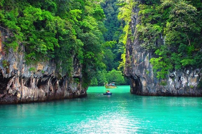 Luxury Speedboat : Day trip to PhiPhi with National Park fee - Loh Samah Bay gives you a first Phi Phi view