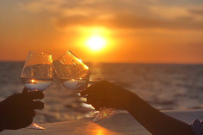 MagiCharter: Private charter motorboat sunset in Ibiza - White-sand beaches, swimming, and snorkeling stops