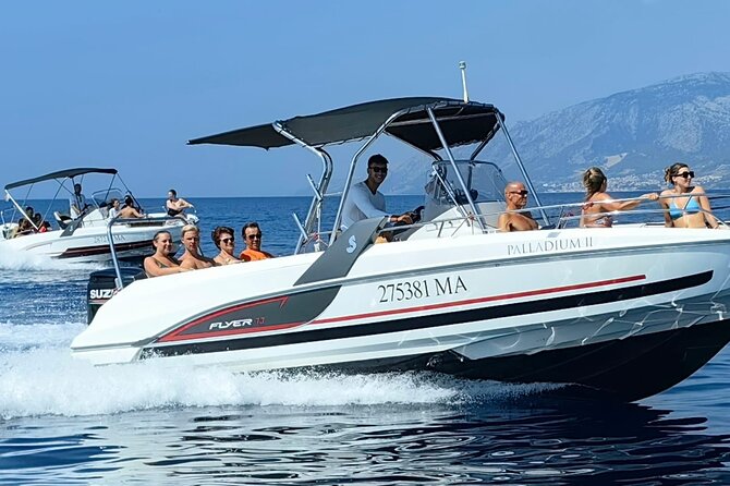 Makarska: 3 Island Speedboat Tour with Little Blue Cave & Lagoon - Žirje Beach on Brač: a quiet final bay