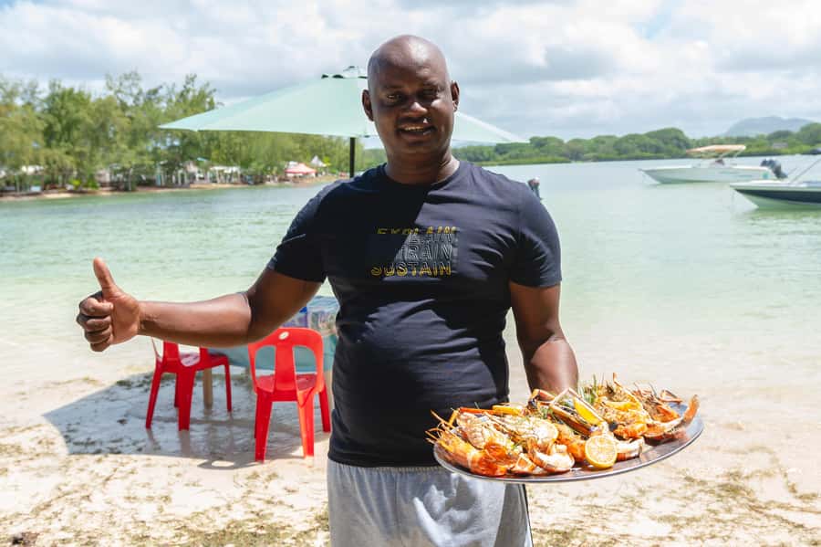 Mauritius: Speedboat Ile aux Cerfs, GRSE Waterfall, BBQ, Bar - Music, Sega, and the island atmosphere