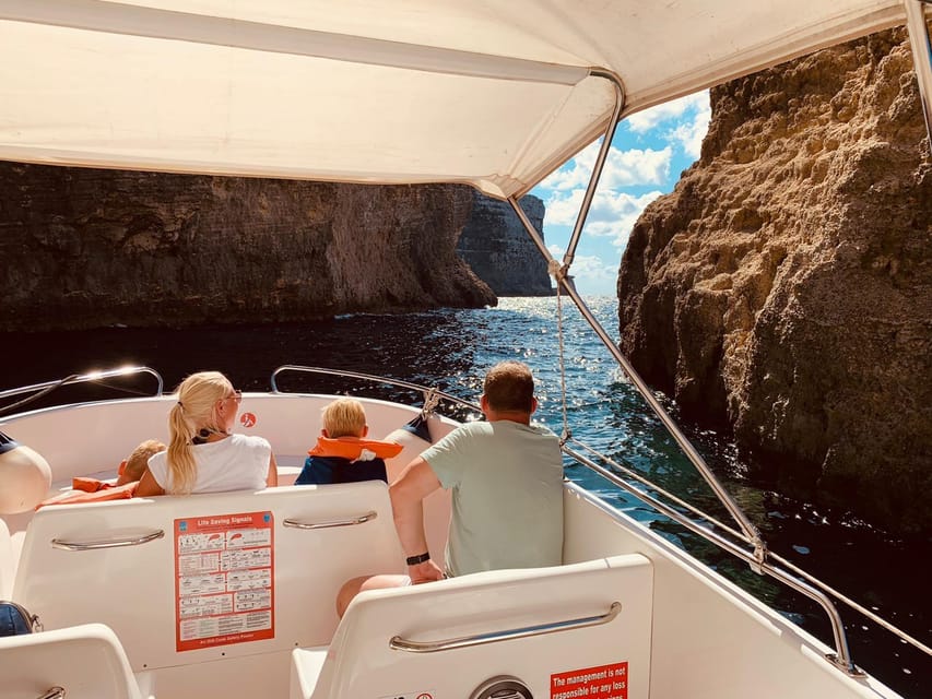 Mellieha: Speedboat Trip Round Comino Caves 2h @ Blue Lagoon - Elephant Rock and the first Comino photo stops