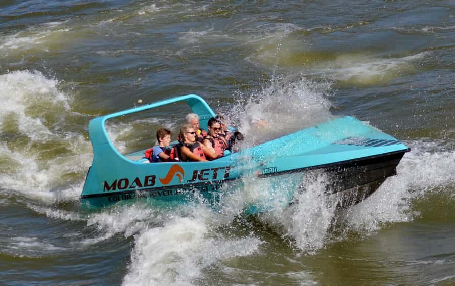 Moab: 2-Hour New Zealand style Adventure Jet Boat Tour - Launching onto the Colorado River