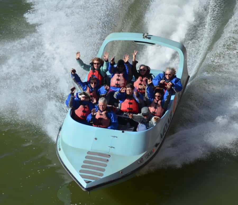 Moab: 2-Hour New Zealand style Adventure Jet Boat Tour - The first half hour: downtown check-in and getting ready