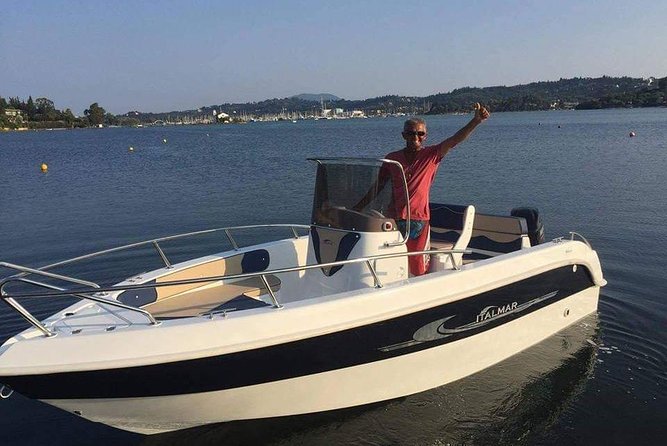 Motor Boat Hire in Corfu Italmar 17,Asso 5.10, Next 5m - Why a small boat suits Corfu’s east coast