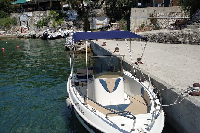 Motor Boat Hire in Corfu Italmar 17,Asso 5.10, Next 5m - Swimming and snorkeling from your own boat
