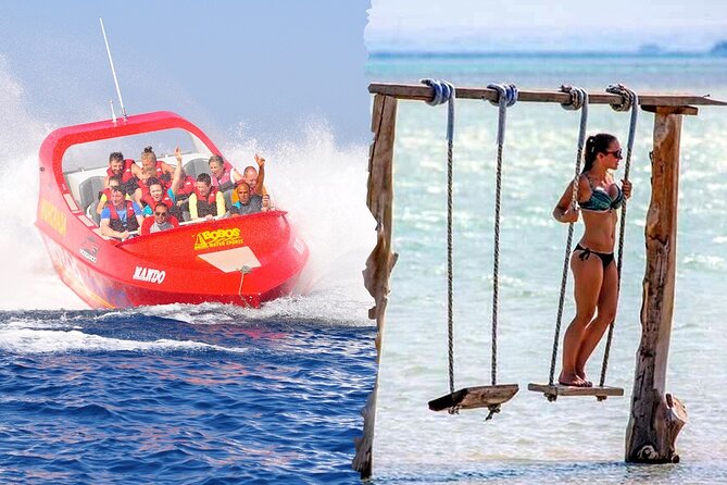 Orange Island Snorkeling Trip & Twister Speed Boat Ride & Lunch - Hurghada - Banana boats, sea sofas, and the Twister ride