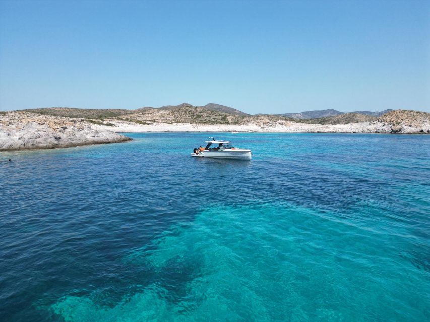 Paros: Private Paros and Antiparos Luxury Speedboat Tour - Faneromeni Beach and the value of a quiet cove