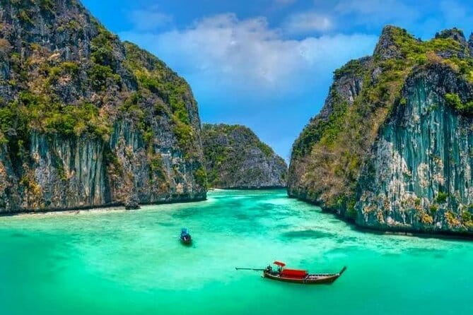Phi Phi, Maya, and Bamboo Island Speedboat Tour from Krabi - Pileh Bay, a short stop beneath high cliffs