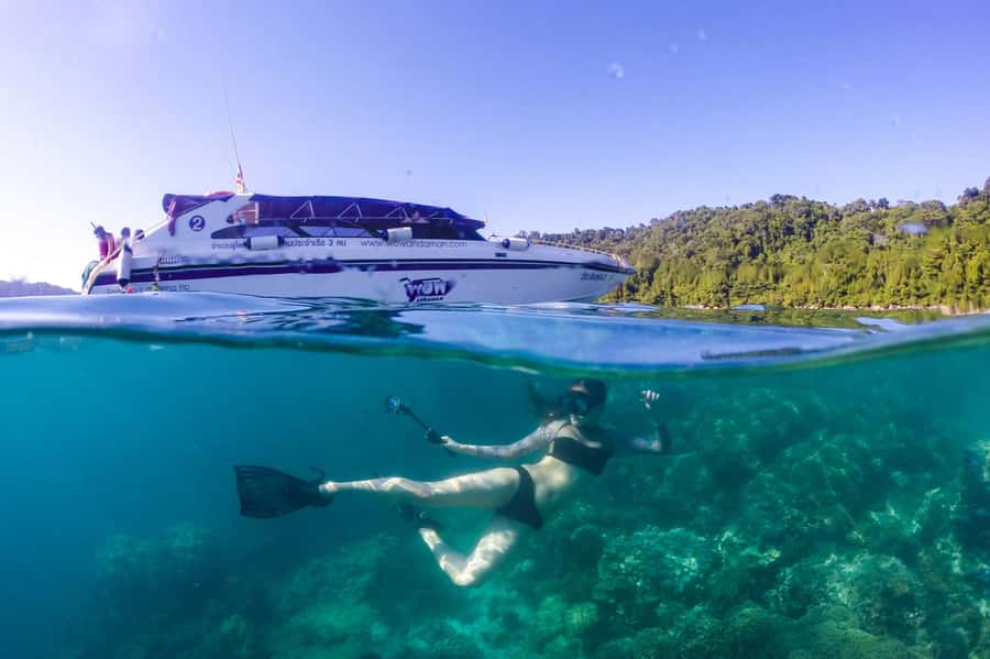Phuket/Khao Lak: Speedboat Snorkel Tour to Similan Islands - Koh Bangu and Breakfast Bend
