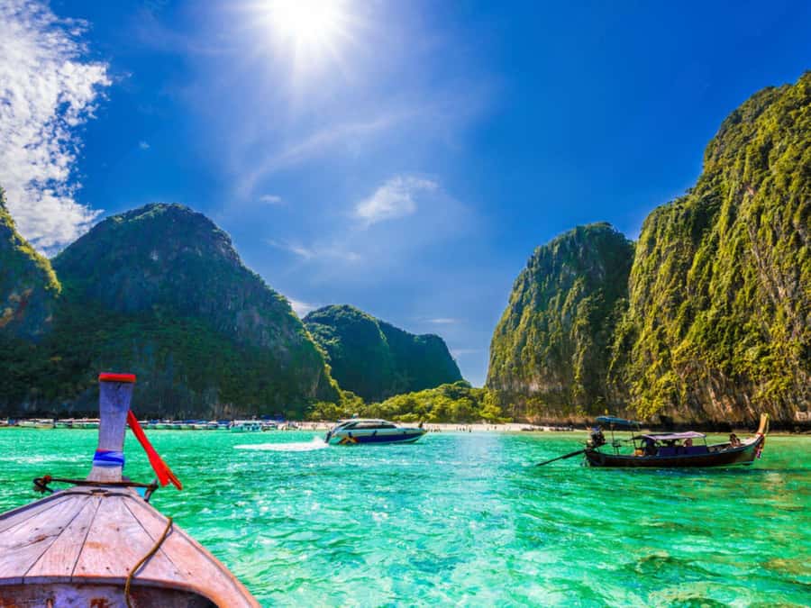 Phuket; Phi Phi, Maya Bay, Bamboo or Khai Island Speedboat - Bamboo or Khai Island gives you the first swim