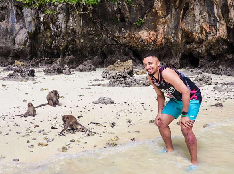 Phuket: PhiPhi, Maya Bay & Khai Island Day Tour with Lunch - Viking Cave from the boat