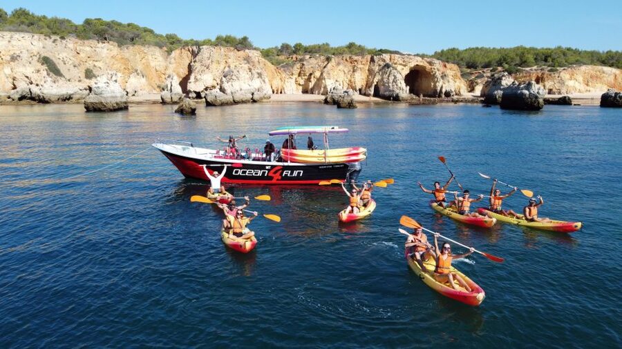 Portimão: Benagil Caves Speedboat and Kayak Guided Tour - Timing, weather, and the best chance at a calmer outing
