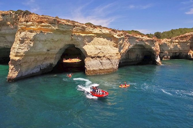 Portimão: Benagil Caves Speedboat Tour - Carvoeiro gives the route its first character