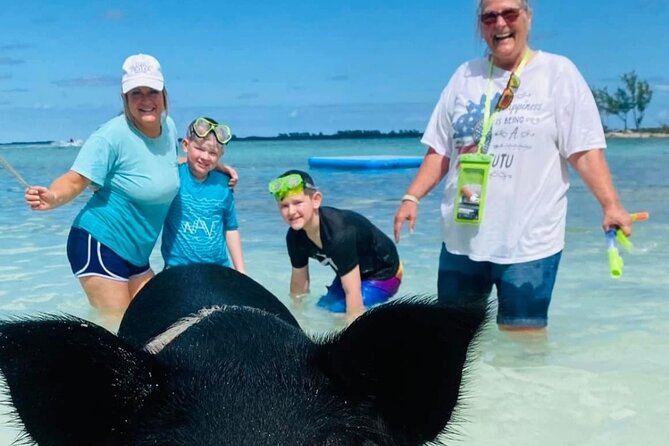 Powerboat and Snorkel Experience with Swimming Pigs and Turtles - Riding out on the 35-foot Donzi