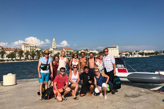 Private Blue Lagoon and island Solta speedboat tour - FULL DAY - Trogir: stone lanes before the swimming begins