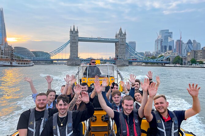 PRIVATE HIRE SPEEDBOAT 'TOWER RIB BLAST' - 20 minutes from Tower Millennium Pier - Views back toward the Shard