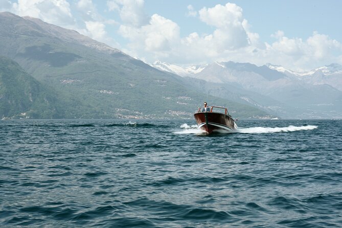 Private Lake Como Wooden Speedboat Tour with Aperitif - Bellagio, San Giovanni, and Villa Melzi