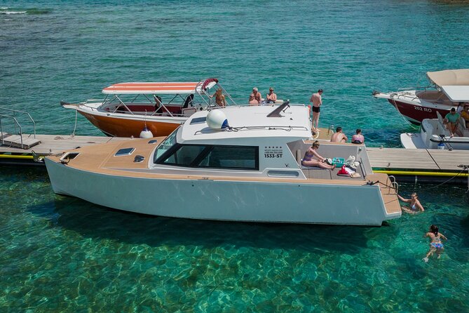 Private Red Rocks and Pakleni Islands beach hopping speedboat tour - Zarace gives you two beaches, not one