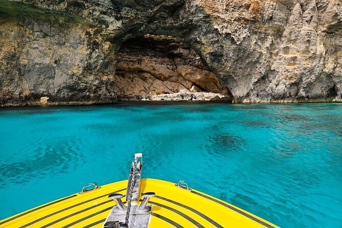 Private Speedboat 2hrs Crystal & Blue Lagoon Caves & Snorkelling - Comino’s caves, shaped by the sea