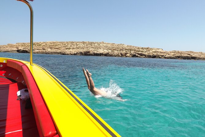 Private Speedboat 3hrs Blue Lagoon, Crystal Lagoon & Caves - Cominotto caves, reefs, and the historic tower