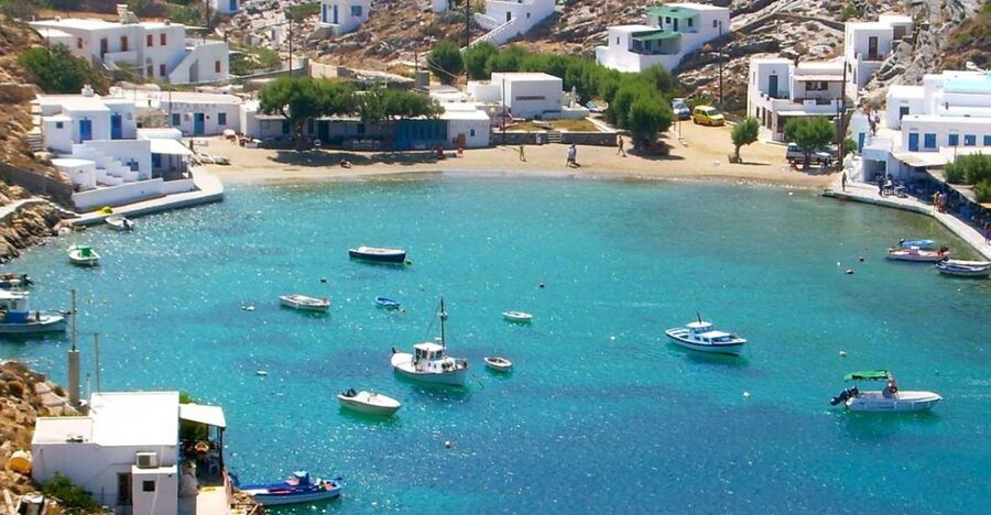 Private Speedboat Cruise to the South Coast of Sifnos Island - Leaving Platis Gialos for the south coast