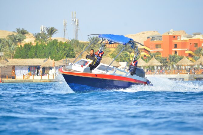 Private Speedboat to Abu Munkar Island and Snorkeling - Hurghada - Two hours on Abu Munkar Island
