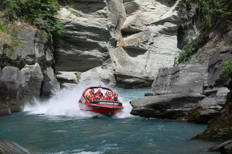 Queenstown: Shotover River Extreme Jet Boat Experience - From Queenstown to the River Base