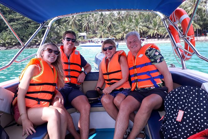RED RIVER TOUR (Private tour): 4 ISLANDS TOUR BY SPEEDBOAT - May Rut Trong for sand, lunch, and a slower hour