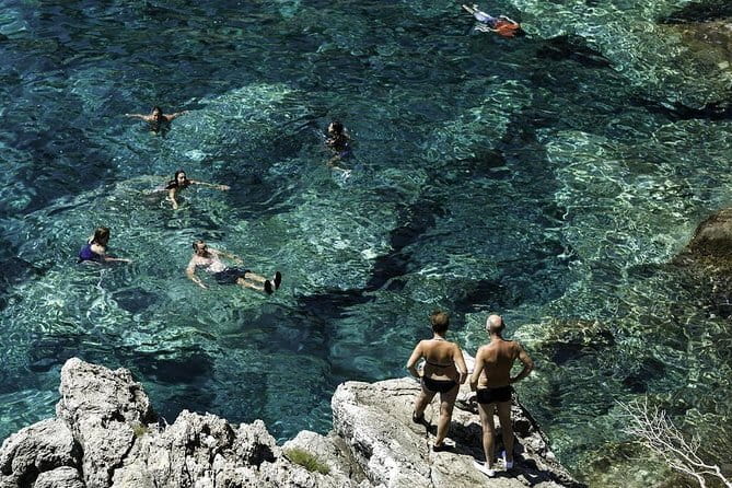 Rent a speed boat and explore beaches and coves of Elaphiti Islands - Koločep: the best stop for swimming and snorkeling