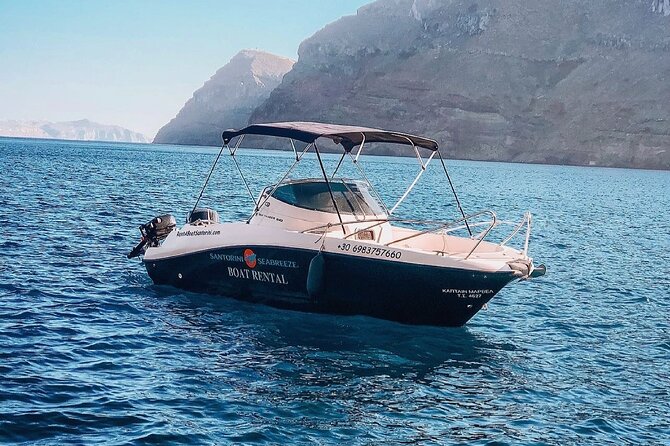 Rent a SpeedBoat in Santorini with License or Skippered - Nea Kameni: volcanic scenery and a change of pace