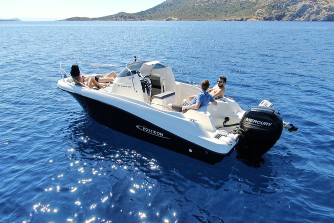 Rent a SpeedBoat in Santorini with License or Skippered - Sunset, swimming, and the boat itself